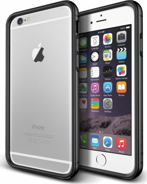 iPhone 6 Plus/6S Plus ile Uyumlu Iron Bumper Kılıf Black Titanium