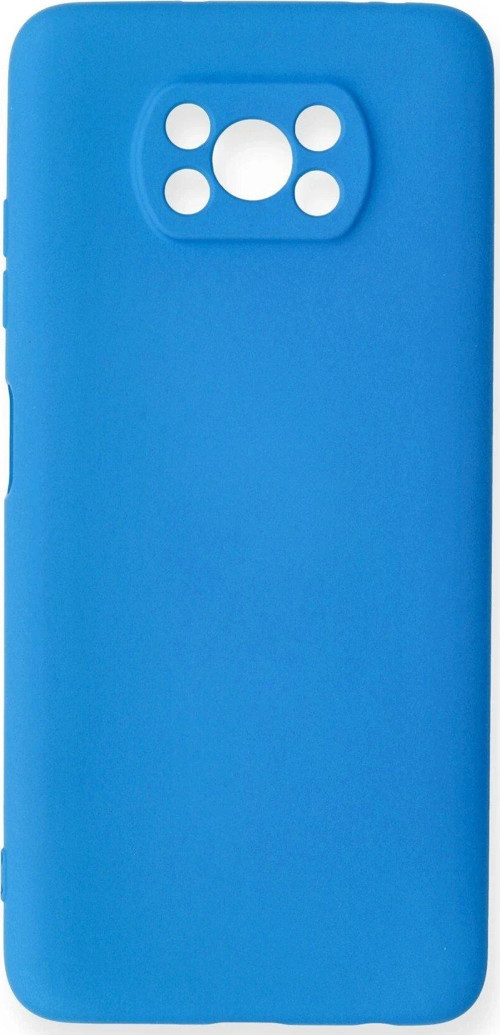Pocophone X3 Kılıf Nano Içi Kadife Silikon - Mavi-(5796)