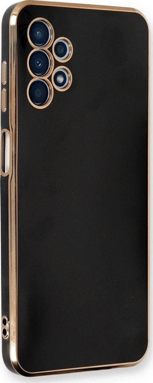Galaxy A13 4G Kılıf Volet Silikon - Siyah-(5796)