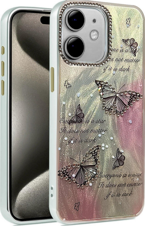 Iphone 11 Kılıf Blade Aynalı Desenli Kapak - Desen 6-(5796)