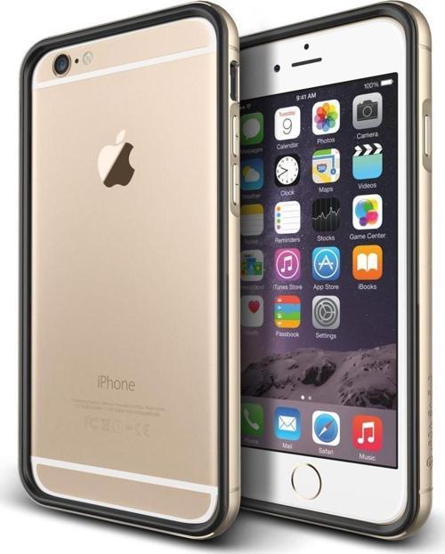 iPhone 6/6S 4.7ile Uyumlu  Iron Bumper Kılıf Gold