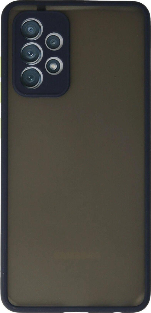 Galaxy A72 Kılıf Montreal Silikon Kapak - Lacivert-(5796)