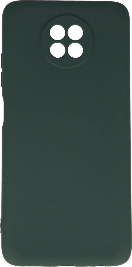 Redmi Note 9 5G Kılıf Nano Içi Kadife Silikon - Koyu Yeşil-(5796)