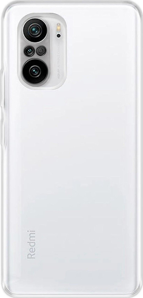 Poco F3 Kılıf Deluxe 2Mm Şeffaf Silikon - Şeffaf-(5796)