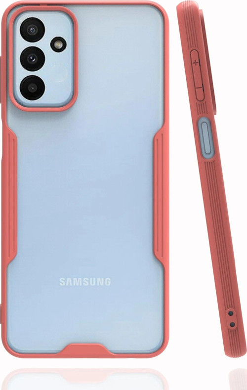 Galaxy M23 Kılıf Platin Silikon - Pembe-(5796)