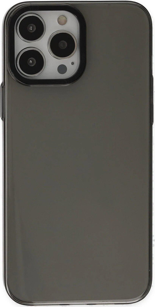 Iphone 13 Kılıf Anka Pc Sert Metal Kapak - Siyah-(5796)