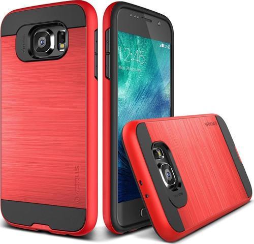 Galaxy S6 ile Uyumlu Case Verge Kılıf Crimson Red