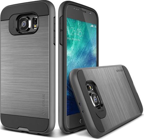 Galaxy S6 ile Uyumlu Case Verge Kılıf Steel Silver