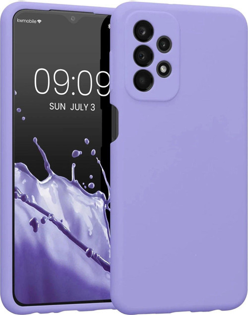 Galaxy A23 4G Kılıf First Silikon - Lila-(5796)