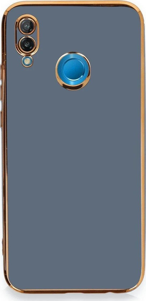 P20 Lite Kılıf Volet Silikon - Mavi-(5796)