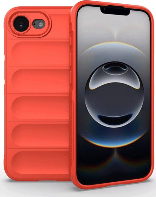 Iphone 16E Kılıf Optimum Silikon - Kırmızı-(5796)