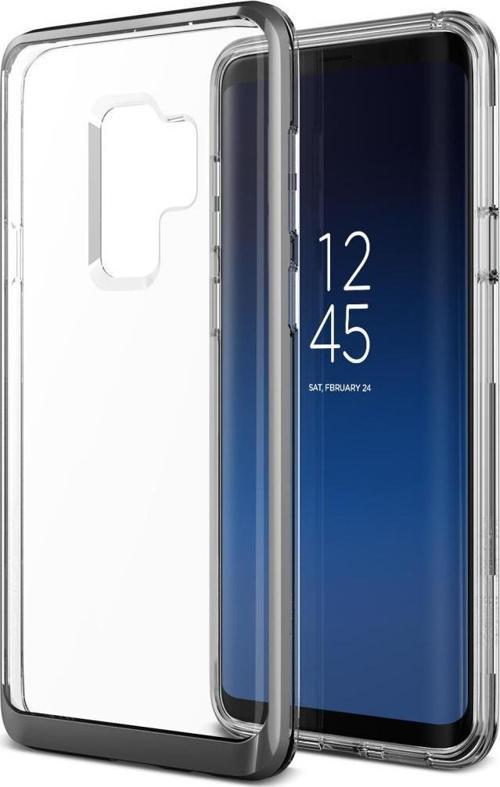 VRS Design Galaxy S9 Plus ile Uyumlu Crystal Bumper Kılıf Steel Silver