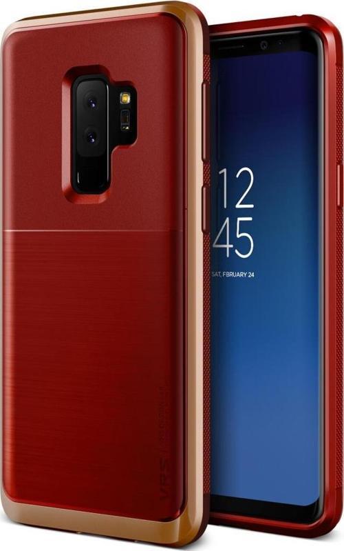 VRS Design Galaxy S9 Plus ile Uyumlu High Pro Shield Kılıf Red Blush Gold