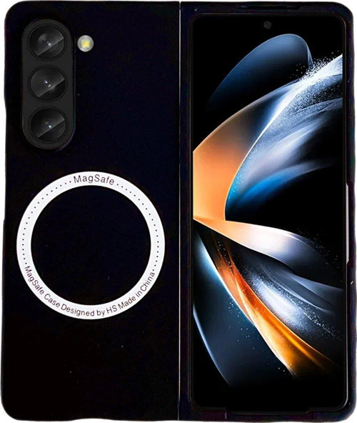 Galaxy Z Fold 5 Kılıf Mata Fold Kapak - Siyah-(5796)
