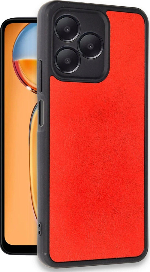 Note 50 4G Kılıf Aras Deri Kapak - Kırmızı-(5796)