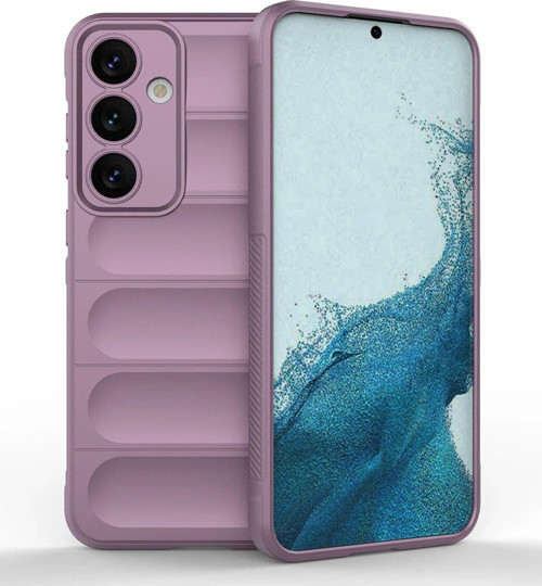 Galaxy S24 Kılıf Optimum Silikon - Mor-(5796)