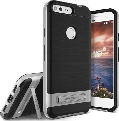 VRS Design Pixel XL ile Uyumlu ile Uyumlu High Pro Shield Kılıf Light Silver