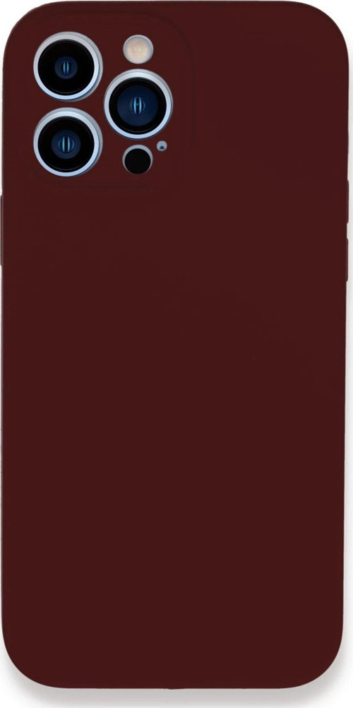Iphone 13 Kılıf Lansman Legant Silikon - Bordo-(5796)