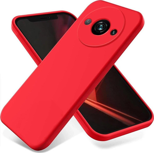 Redmi A3 4G Kılıf First Silikon - Kırmızı-(5796)