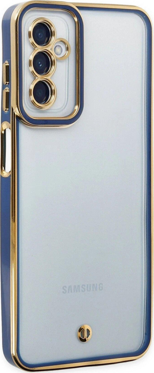 Galaxy M23 Kılıf Liva Lens Silikon - Mavi-(5796)