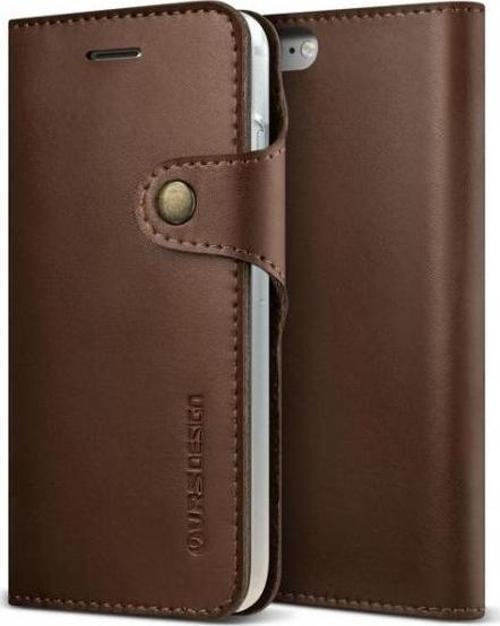 VRS Design iPhone 8 / 7 ile Uyumlu Native Diary Kılıf Dark Brown