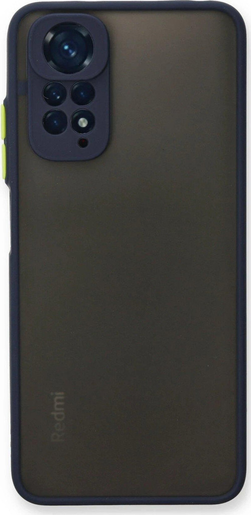 Redmi Note 11 Kılıf Montreal Silikon Kapak - Lacivert-(5796)