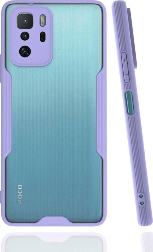 Poco X3 Gt Kılıf Platin Silikon - Lila-(5796)