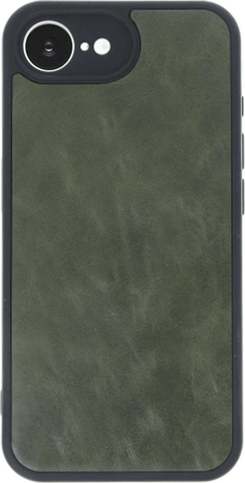 Iphone 16E Kılıf Aras Deri Kapak - Koyu Yeşil-(5796)