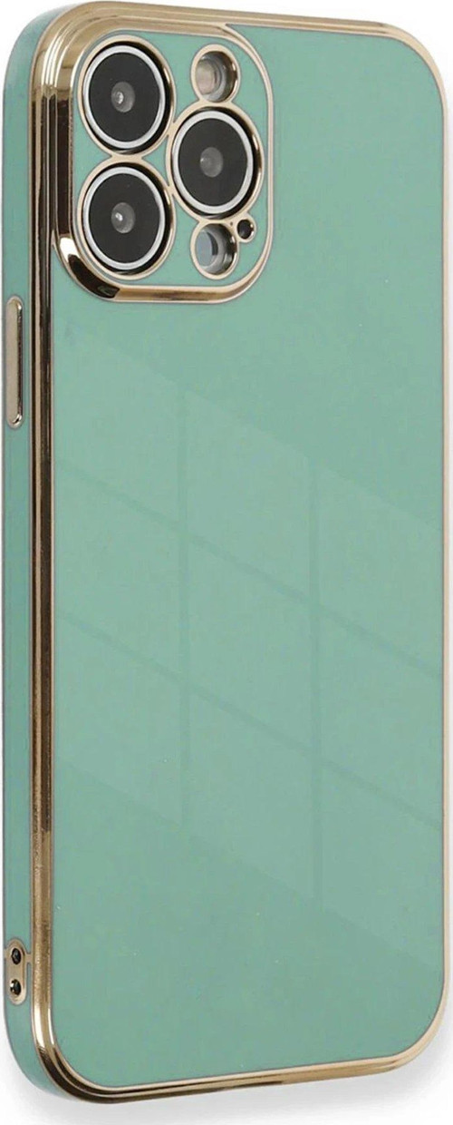 Iphone 15 Kılıf Volet Silikon - Açık Yeşil-(5796)