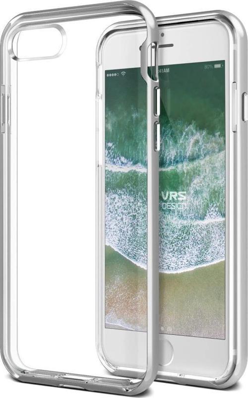 VRS Design iPhone 8/7 ile Uyumlu New Crystal Bumper Kılıf Silver