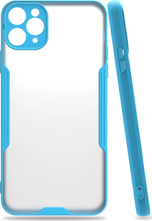 Iphone 11 Kılıf Platin Silikon - Mavi-(5796)