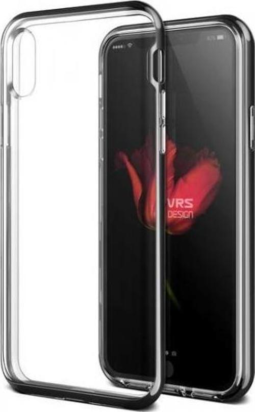 VRS Design iPhone X ile Uyumlu Crystal Bumper Kılıf Black