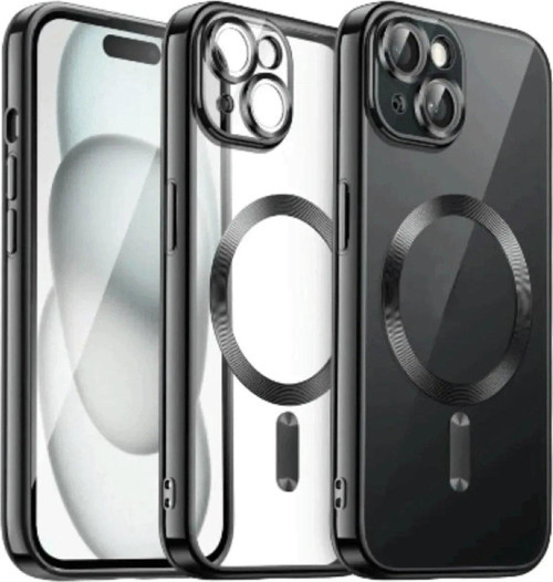 Iphone 13 Kılıf Kross Magneticsafe Kapak - Siyah-(5796)