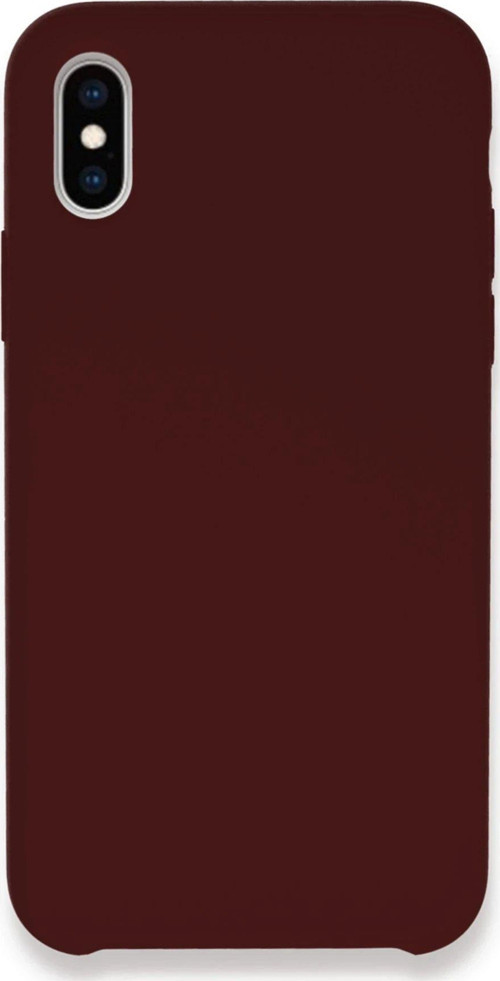 Iphone Xs Kılıf Lansman Legant Silikon - Bordo-(5796)