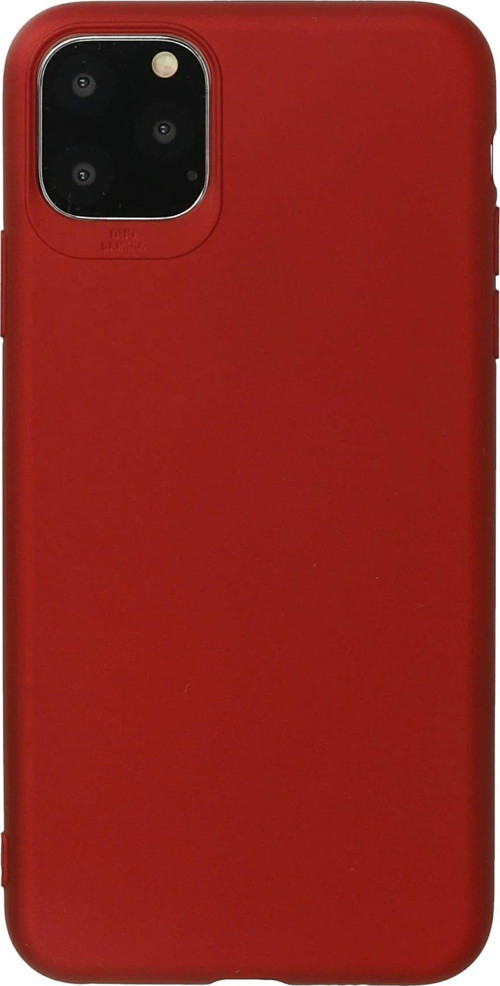 Iphone 11 Kılıf First Silikon - Bordo-(5796)