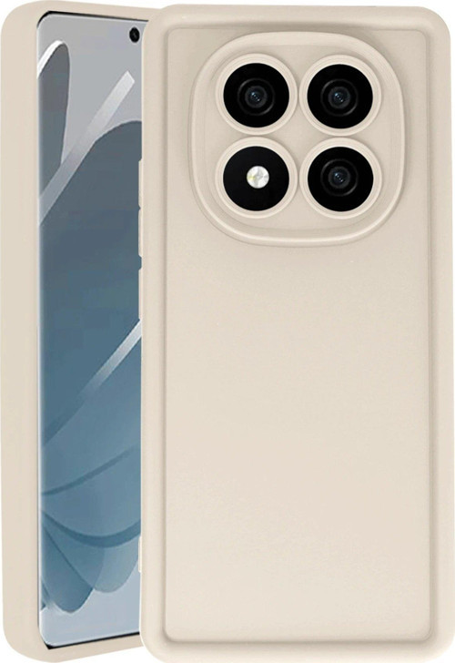 Redmi Note 14 4G Kılıf Viera Silikon - Krem-(5796)