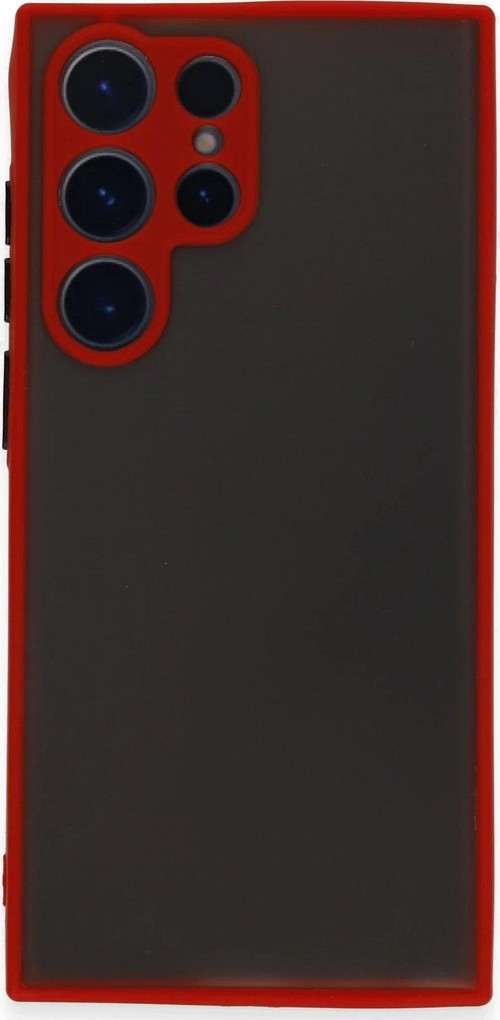 Galaxy S23 Kılıf Montreal Silikon Kapak - Kırmızı-(5796)