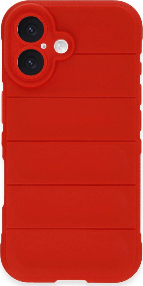 Iphone 16 Kılıf Optimum Silikon - Kırmızı-(5796)