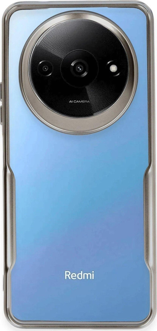 Redmi A3 4G Kılıf Boyi Silikon Kapak - Titan Gri-(5796)