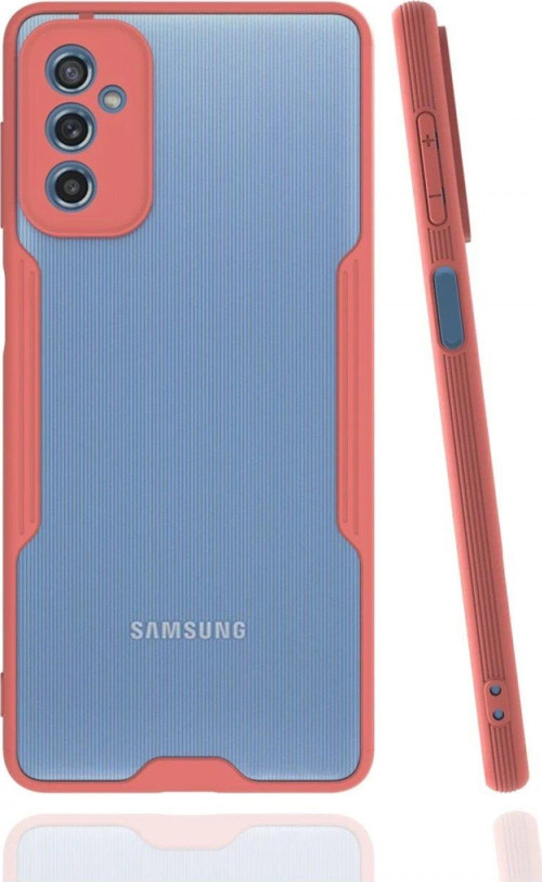 Galaxy M52 5G Kılıf Platin Silikon - Pembe-(5796)