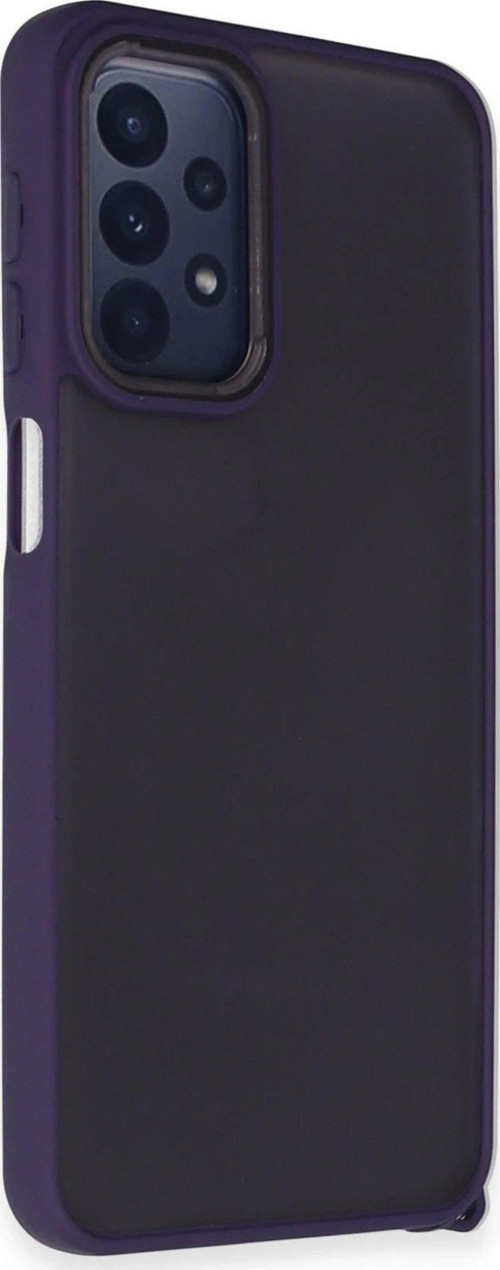 Galaxy A23 4G Kılıf Elegant Kapak - Derin Mor-(5796)