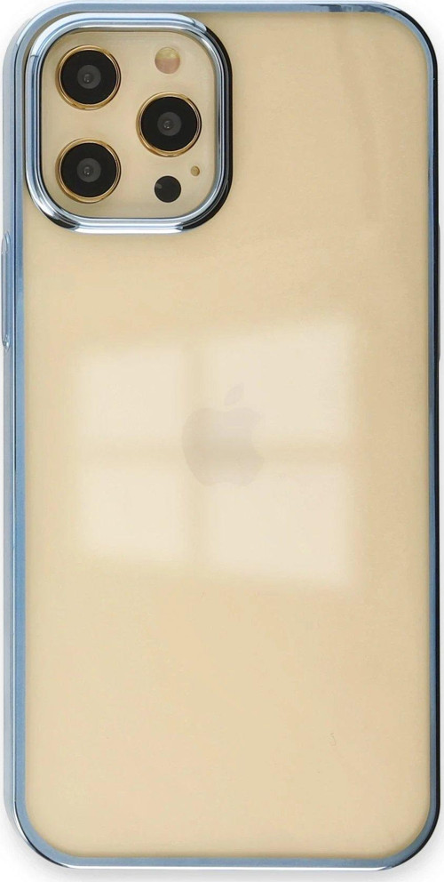 Iphone 12 Kılıf Element Silikon - Mavi-(5796)