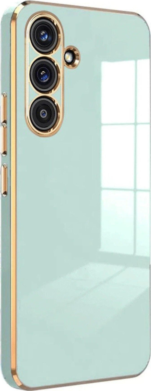 Galaxy S25 Kılıf Volet Silikon - Açık Yeşil-(5796)