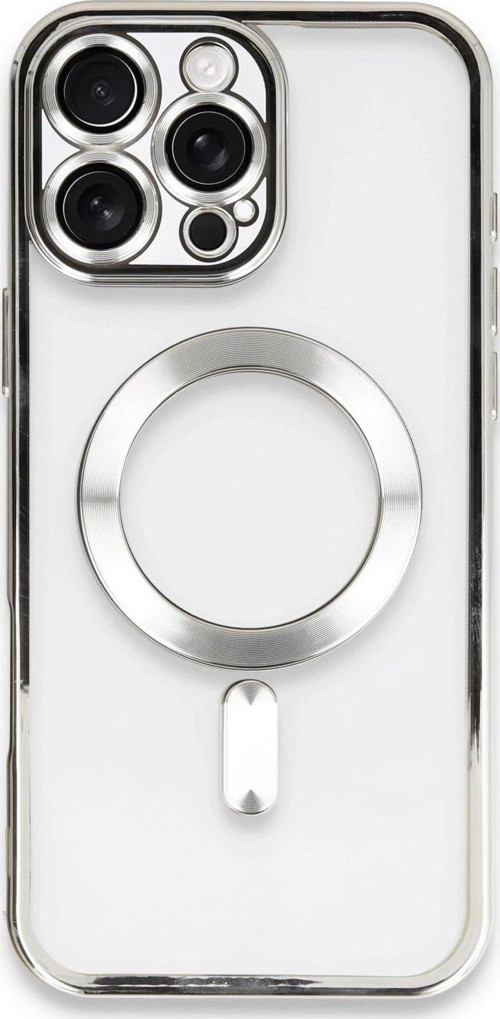 Iphone 16 Kılıf Kross Magneticsafe Kapak - Gümüş-(5796)