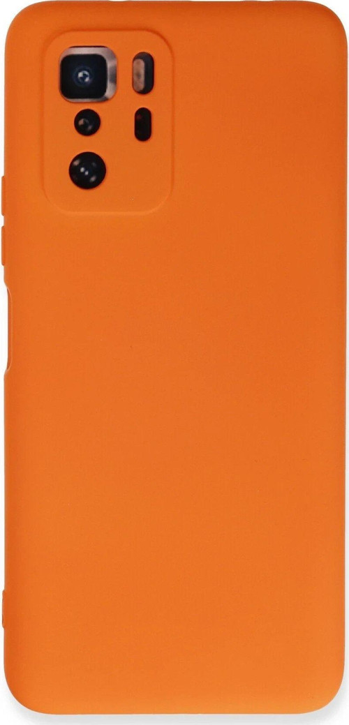 Poco X3 Gt Kılıf Nano Içi Kadife Silikon - Turuncu-(5796)