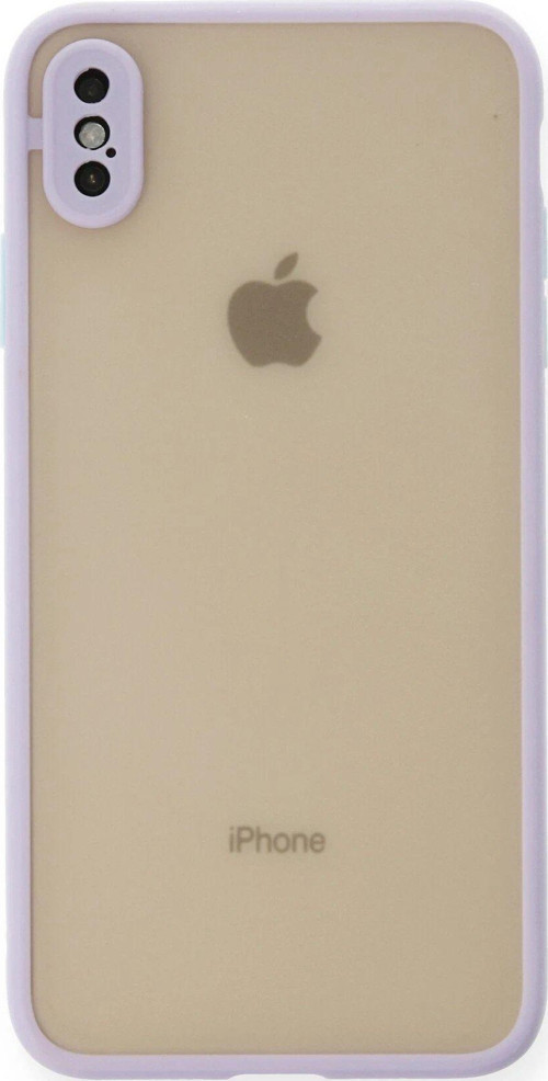 Iphone Xs Kılıf Montreal Silikon Kapak - Mor-(5796)