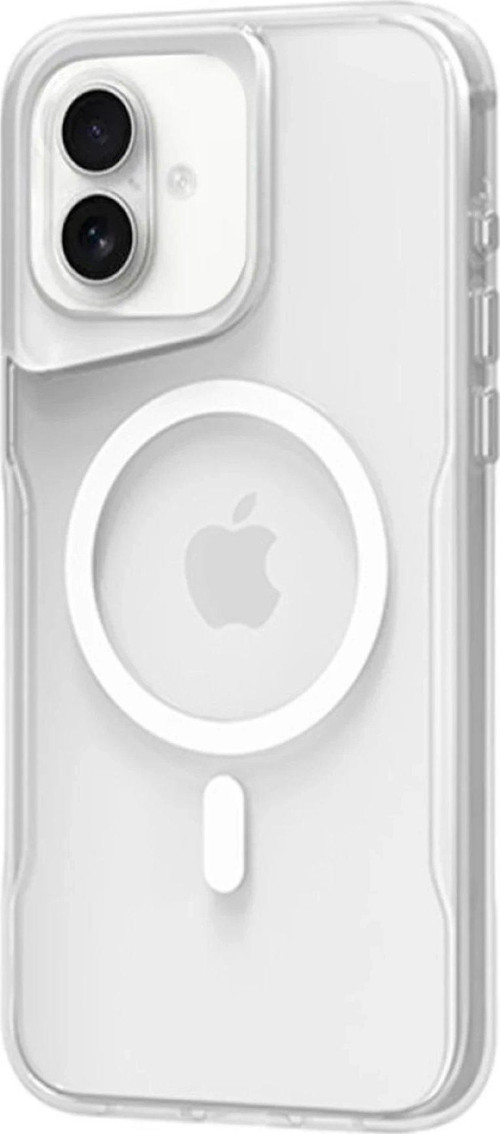 Iphone 16 Kılıf Pc Poso Magsafe Kapak - Şeffaf-(5796)