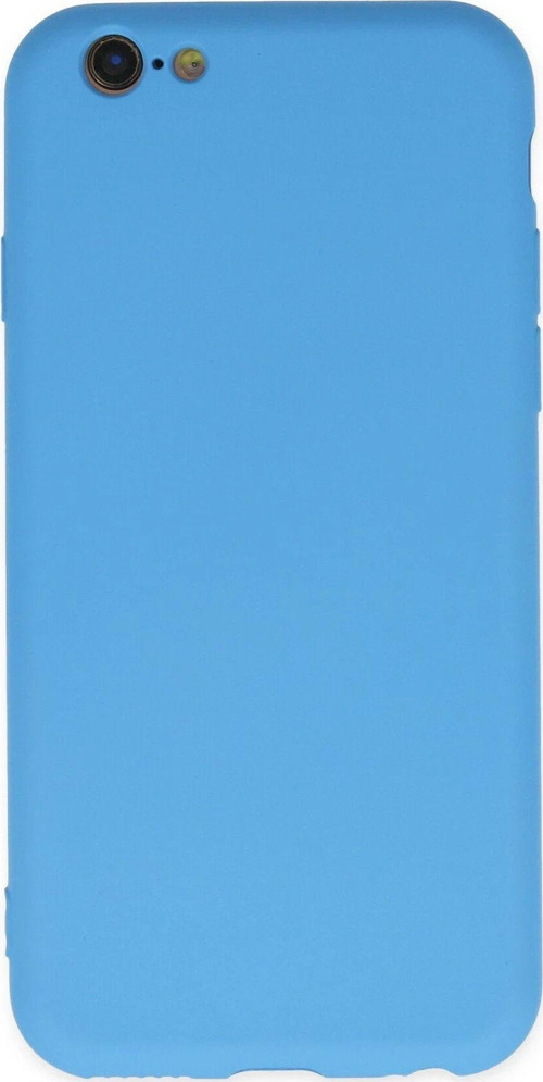 Iphone 6 Kılıf Nano Içi Kadife Silikon - Mavi-(5796)