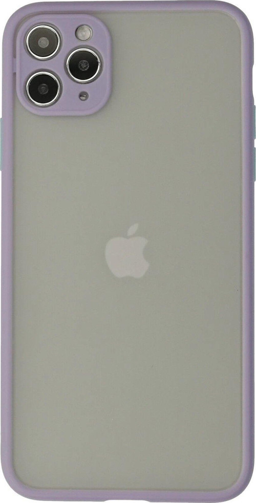 Iphone 12 Kılıf Montreal Silikon Kapak - Mor-(5796)