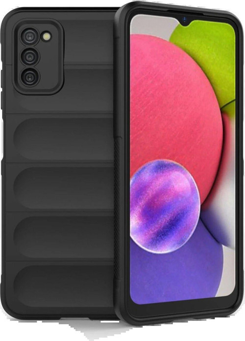 Galaxy A03S Kılıf Optimum Silikon - Siyah-(5796)